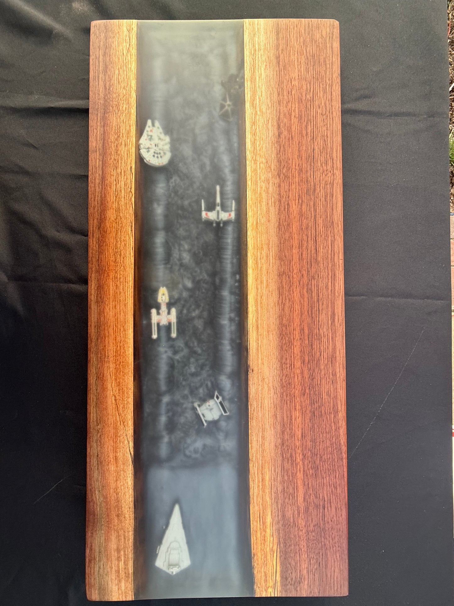 Star Wars resin Charcuterie Board #2- Black walnut
