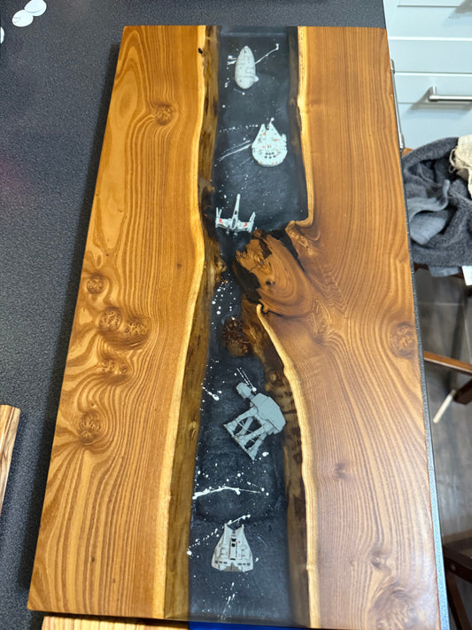 Star Wars resin Charcuterie Board- Russian Olive